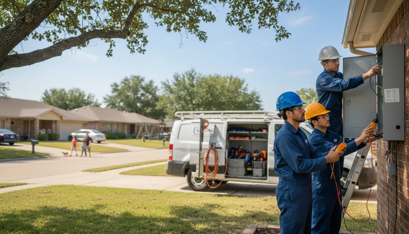 Certified electrician providing emergency electrical services in Greenfield, IA